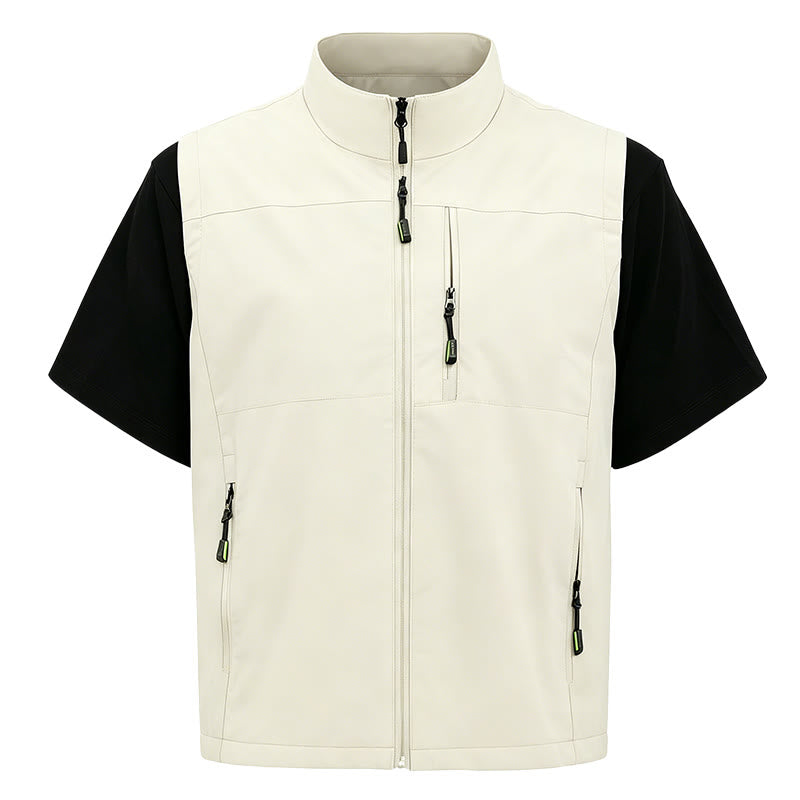 Minimalistische, leichte Outdoor-Weste für Herren mit vielen Taschen - image 12