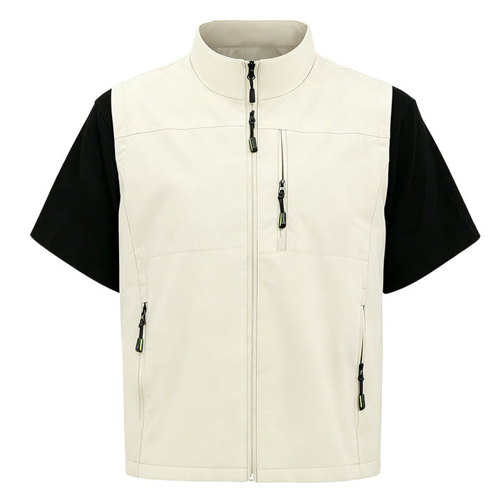 Minimalistische, leichte Outdoor-Weste für Herren mit vielen Taschen - image 12