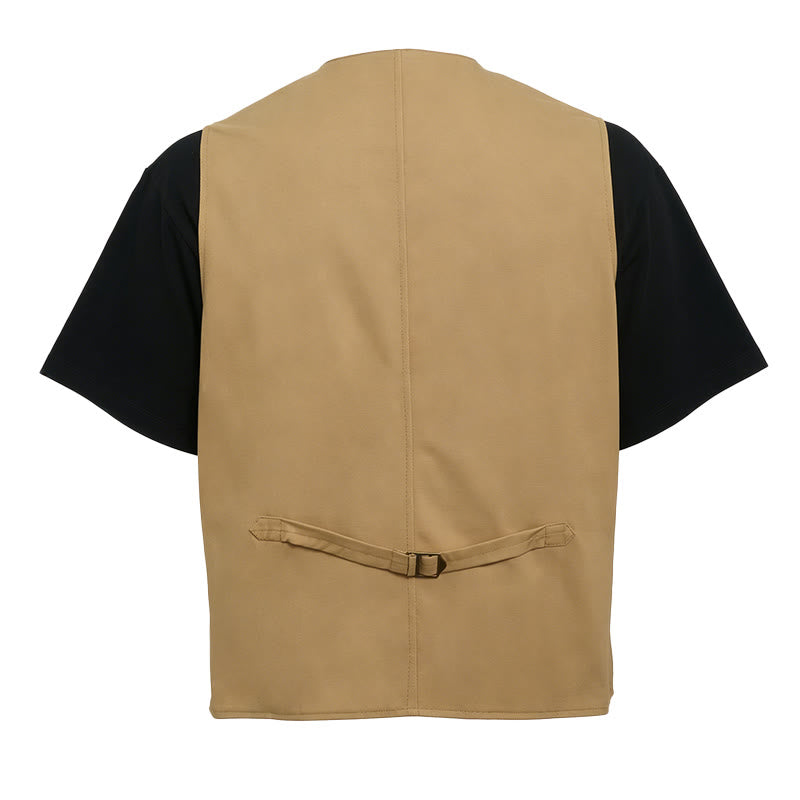 Leichte Outdoor-Arbeitsweste für Herren mit Knöpfen - image 6