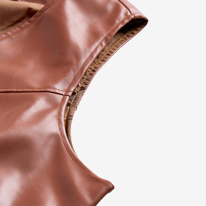 Zeitlose Herren-Lederweste im Western-Stil - image 9