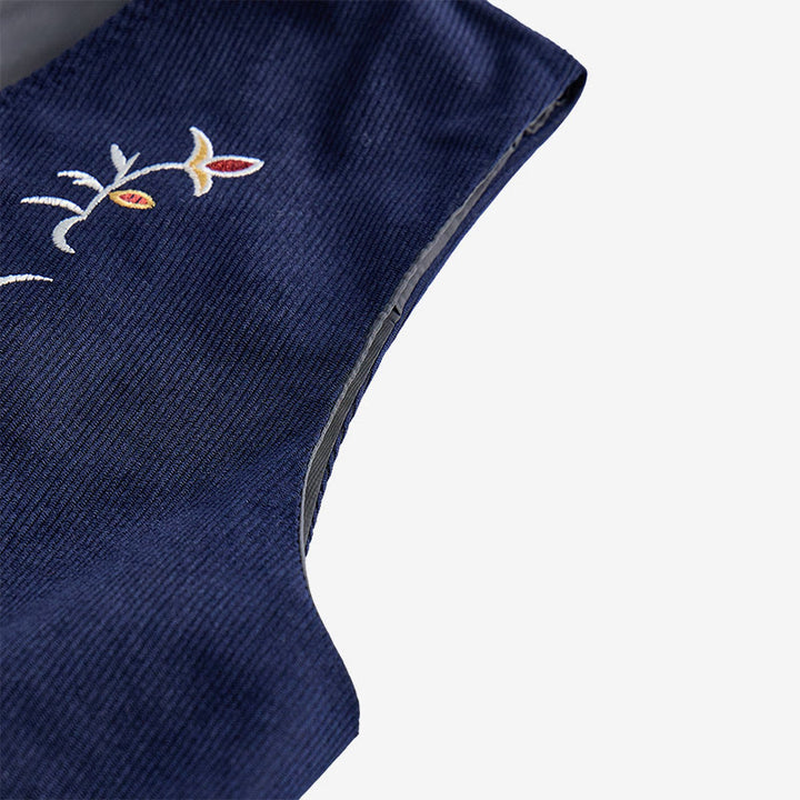 Elegante Herren-Anzugweste mit floraler Rankenstickerei - image 9