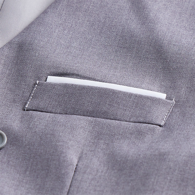 Herren-Anzugweste im Smoking-Stil, einfarbig, zweireihig. - image 20