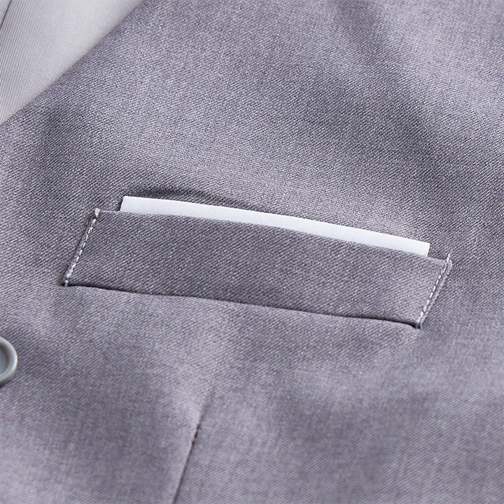Herren-Anzugweste im Smoking-Stil, einfarbig, zweireihig. - image 20