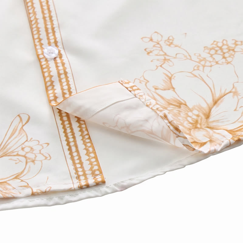 Hemd mit modernem Gentleman-Barock-Blumenmuster - image 7