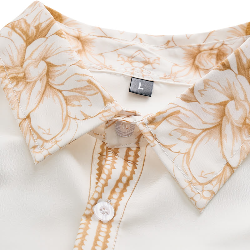 Hemd mit modernem Gentleman-Barock-Blumenmuster - image 4