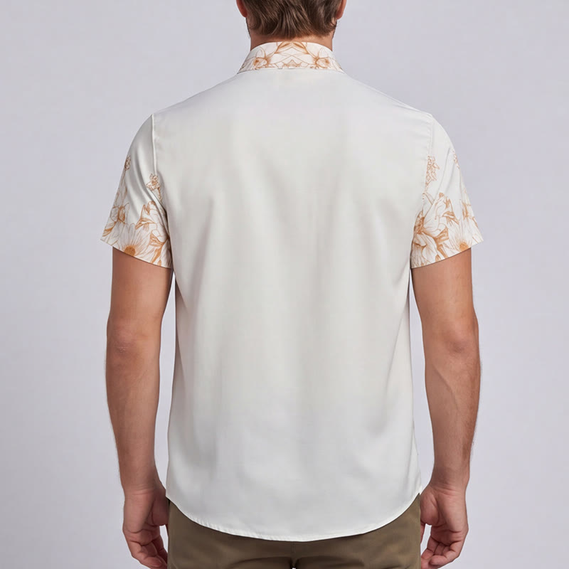 Hemd mit modernem Gentleman-Barock-Blumenmuster - image 2