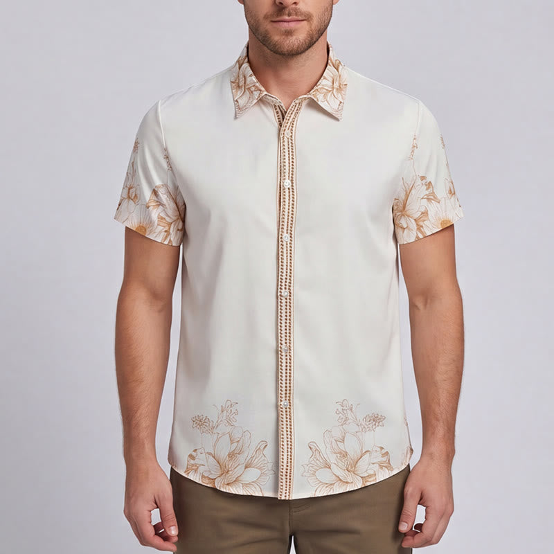Hemd mit modernem Gentleman-Barock-Blumenmuster - image 1