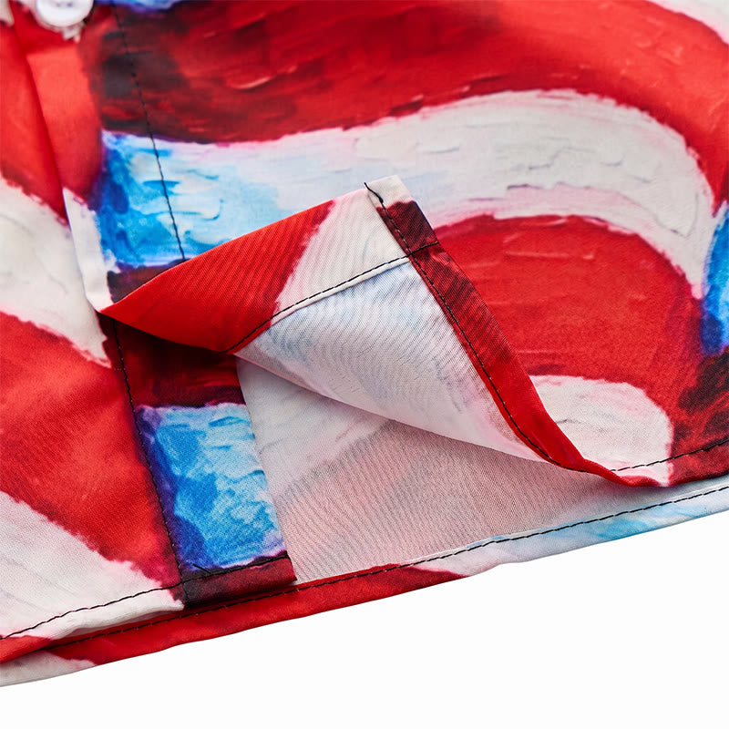 Patriotisches Sommerhemd mit amerikanischer Flagge und Feuerwerksmotiv - image 7