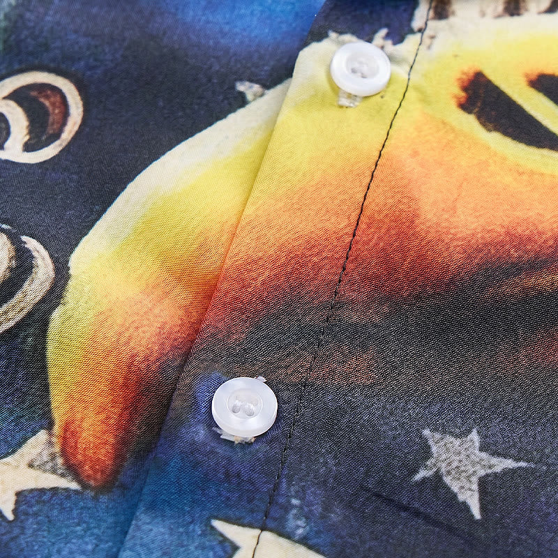 Patriotisches Hemd mit Adler- und amerikanischem Flaggenmotiv im Split-Design - image 5
