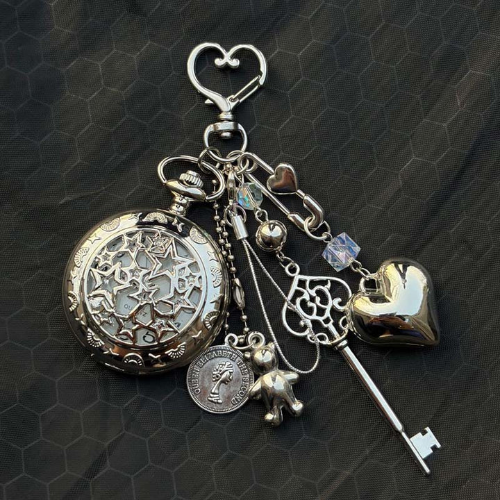 Modische Deko-Ornament-Taschenuhr mit Anhängern - Stil Nr. 3 - image 8