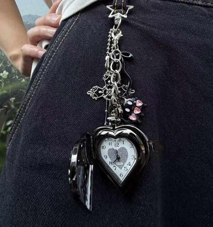Modische Deko-Ornament-Taschenuhr mit Anhängern - image 27