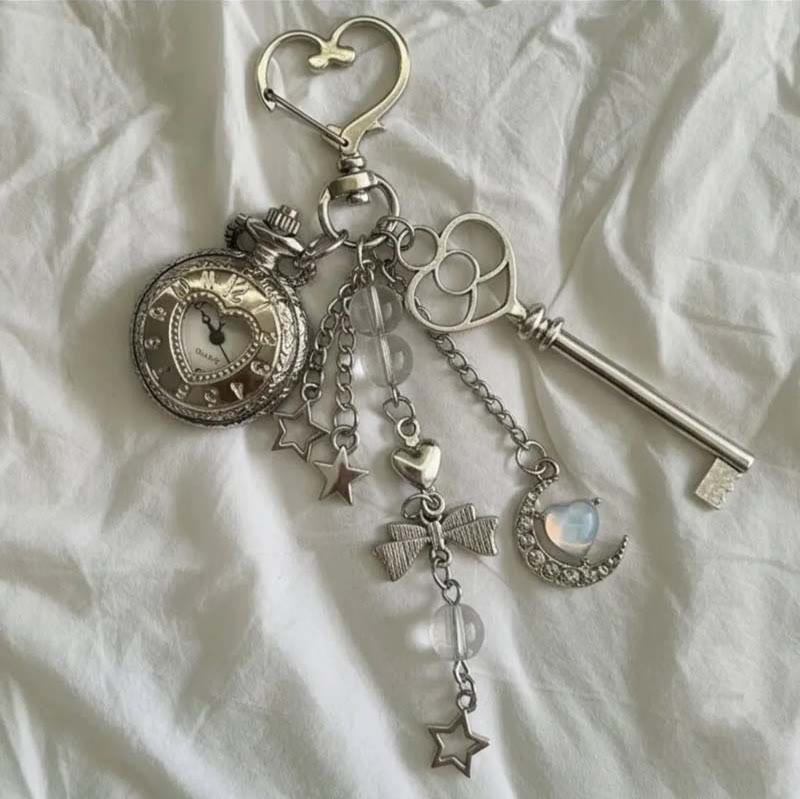 Modische Deko-Ornament-Taschenuhr mit Anhängern - Stil Nr. 2 - image 7