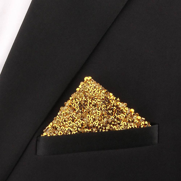 Einstecktuch-Einsatz „Midnight Sparkle“, vorgefaltet - Gold - image 2