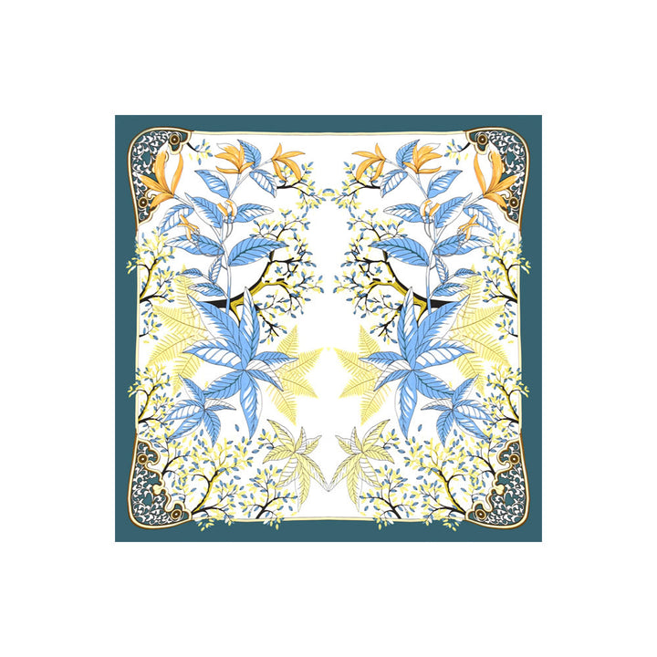 Elegantes quadratisches Halstuch mit botanischem Muster für Damen - image 3