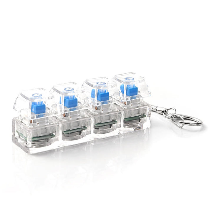 Mechanisches Tastatur-Fidget-Toy-Schlüsselanhänger zur Linderung von Angstzuständen - Durchscheinend ohne Licht - image 8