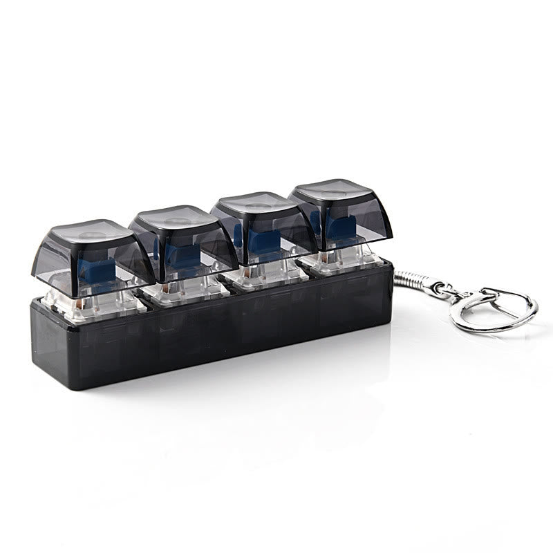 Mechanisches Tastatur-Fidget-Toy-Schlüsselanhänger zur Linderung von Angstzuständen - Schwarz ohne Licht - image 3
