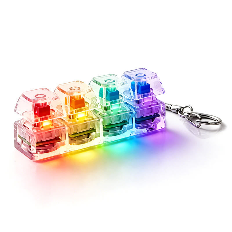 Mechanisches Tastatur-Fidget-Toy-Schlüsselanhänger zur Linderung von Angstzuständen - Lichtdurchlässig - image 7