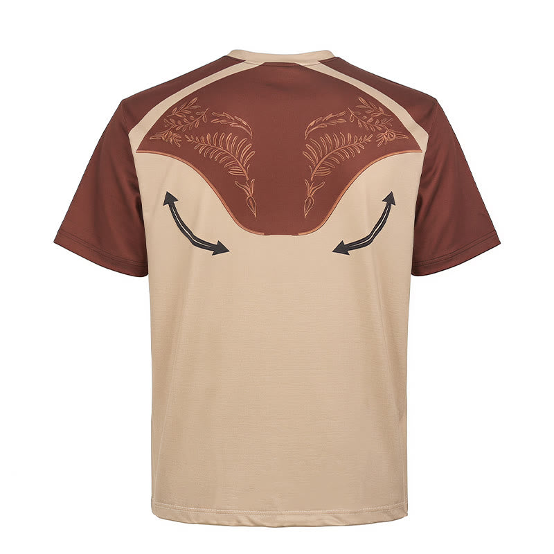 Vintage Henley-Shirt im Westernstil mit Aztekenmuster für Herren - image 10
