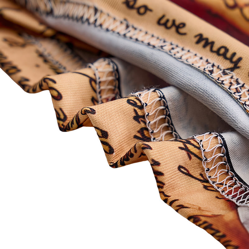 Henley-Shirt für Herren im Vintage-Stil mit amerikanischem Flaggenprint und Textdesign - image 7