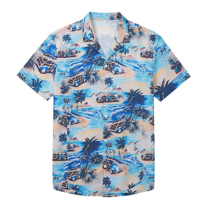 Herren-Sommerhemd für Strandurlaub im Hawaii-Stil mit Knöpfen - image 9