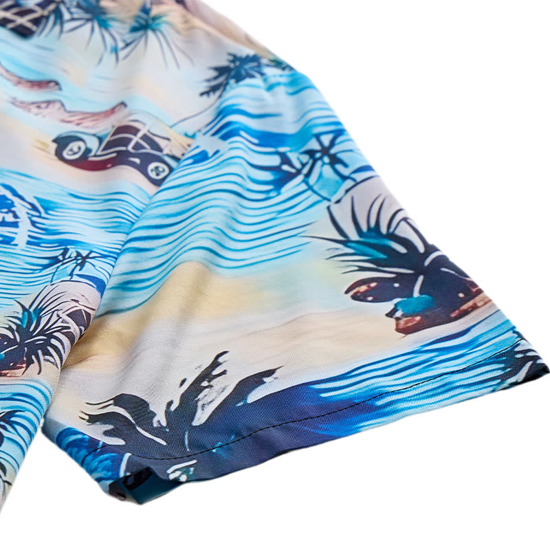 Herren-Sommerhemd für Strandurlaub im Hawaii-Stil mit Knöpfen - image 8