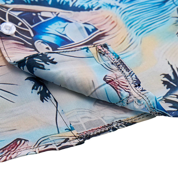 Herren-Sommerhemd für Strandurlaub im Hawaii-Stil mit Knöpfen - image 7