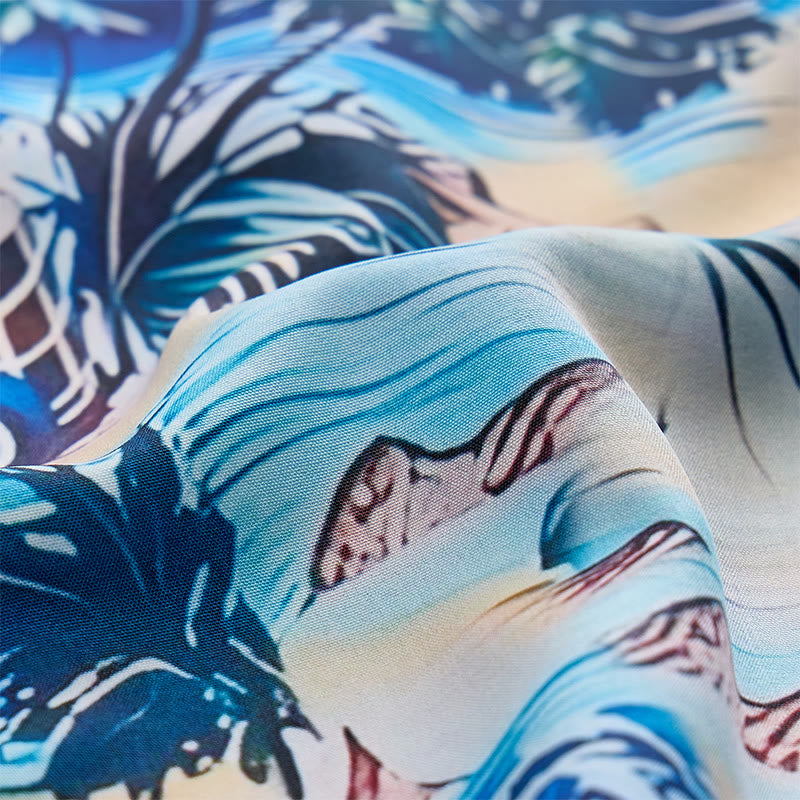 Herren-Sommerhemd für Strandurlaub im Hawaii-Stil mit Knöpfen - image 6