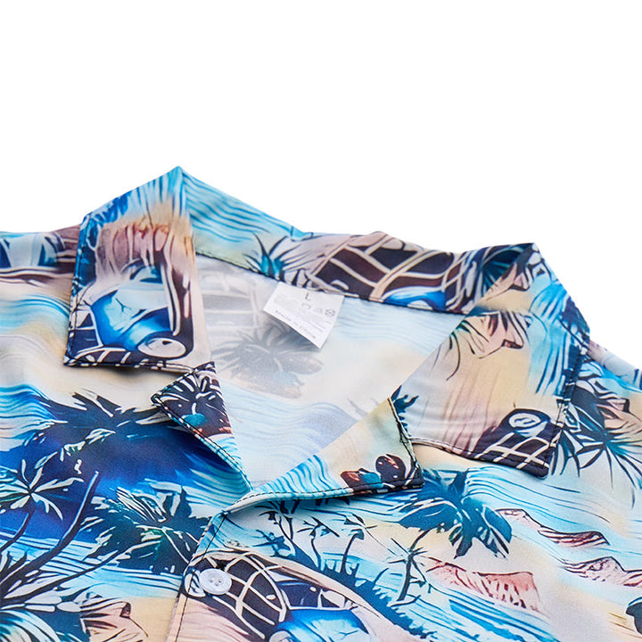 Herren-Sommerhemd für Strandurlaub im Hawaii-Stil mit Knöpfen - image 4