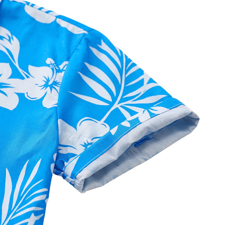 Lässiges Herrenhemd mit Blumen- und Blätterprint für den Sommerurlaub - image 6