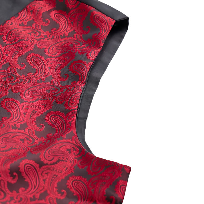Herren-Allround-Set mit Weste im Paisley-Muster, 3-in-1-Anzugweste - image 10