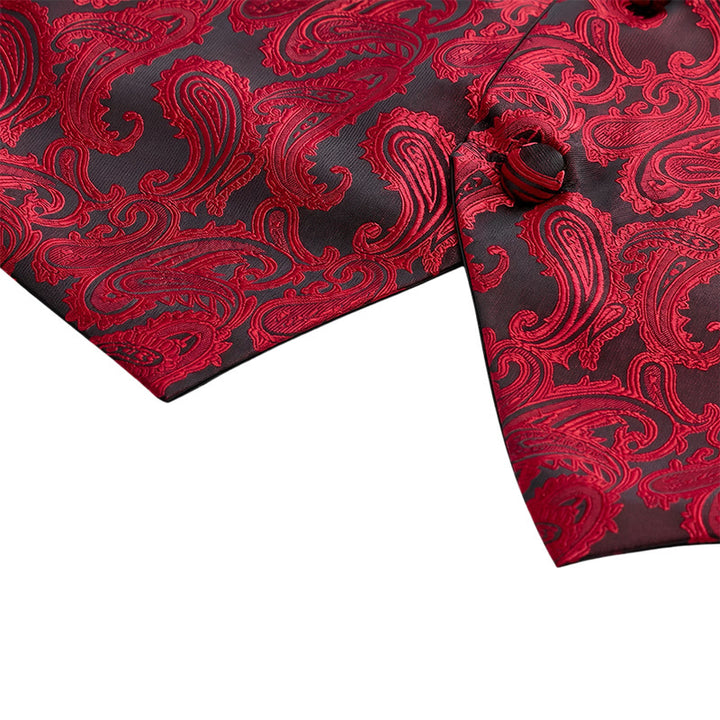 Herren-Allround-Set mit Weste im Paisley-Muster, 3-in-1-Anzugweste - image 11