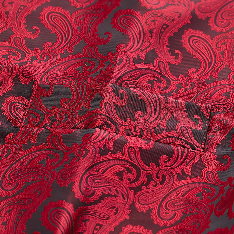 Herren-Allround-Set mit Weste im Paisley-Muster, 3-in-1-Anzugweste - image 9