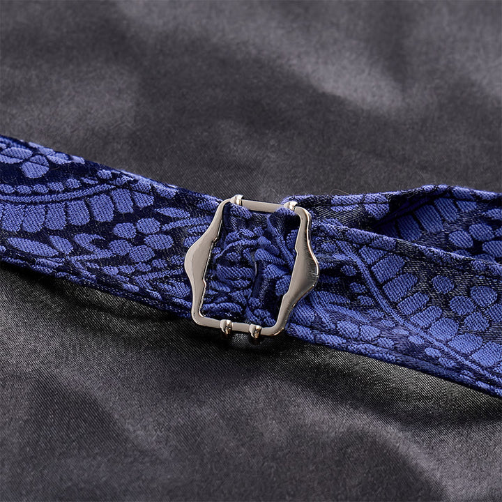 Viktorianische Herren-Anzugweste aus Chenille mit floralem Jacquard-Muster im Gothic-Stil - image 9