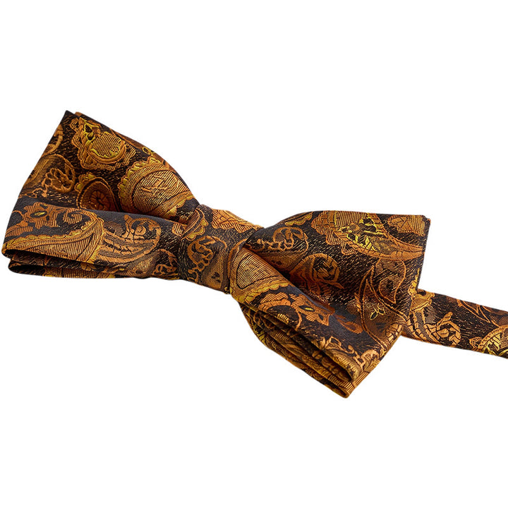 2-teiliges Herren-Anzugset in rustikalem Khaki mit passender Fliege und Paisley-Muster - image 4