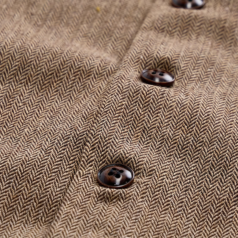 2-teiliges Herren-Anzugset in rustikalem Khaki mit passender Fliege und Paisley-Muster - image 6