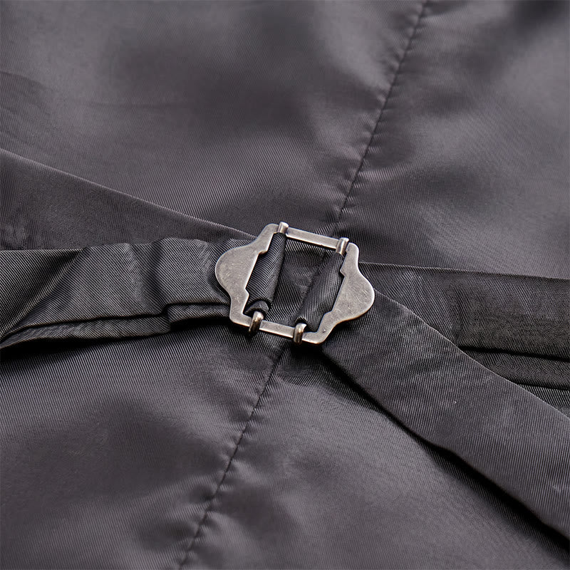 2-teiliger Herrenanzug, anthrazitgrau, mit passender Fliege im Paisley-Muster - image 8