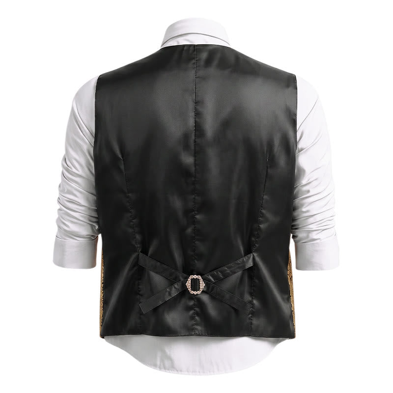 Herren-Anzugweste im urbanen, zweifarbigen Lagenlook mit angedeutetem Lagenmuster - image 11