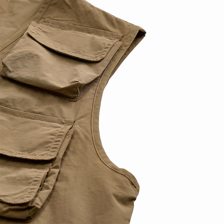 Leichte, mit mehreren Taschen ausgestattete und mit Netzgewebe gefütterte Angelweste - image 11