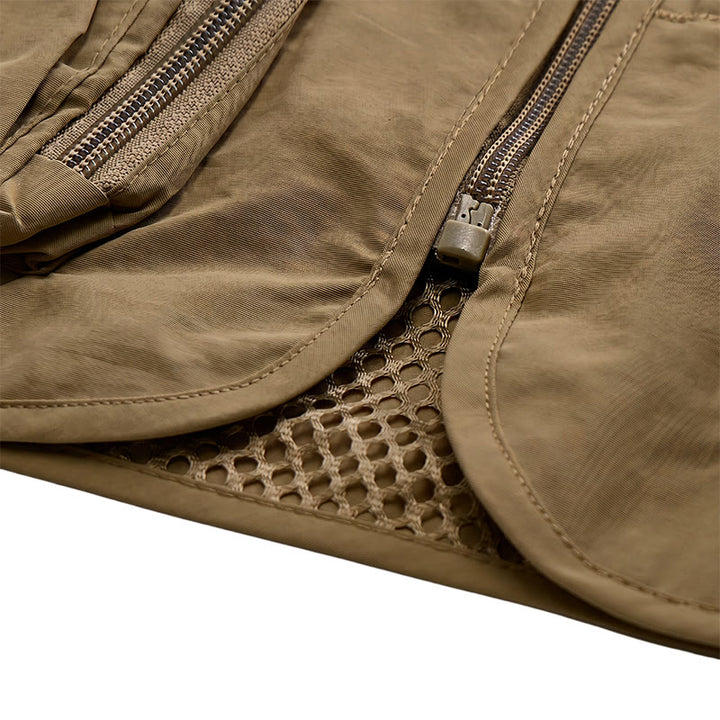 Leichte, mit mehreren Taschen ausgestattete und mit Netzgewebe gefütterte Angelweste - image 10