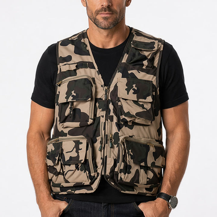 Tarn-Jagdweste mit mehreren Taschen, leichtem Netzfutter - image 1
