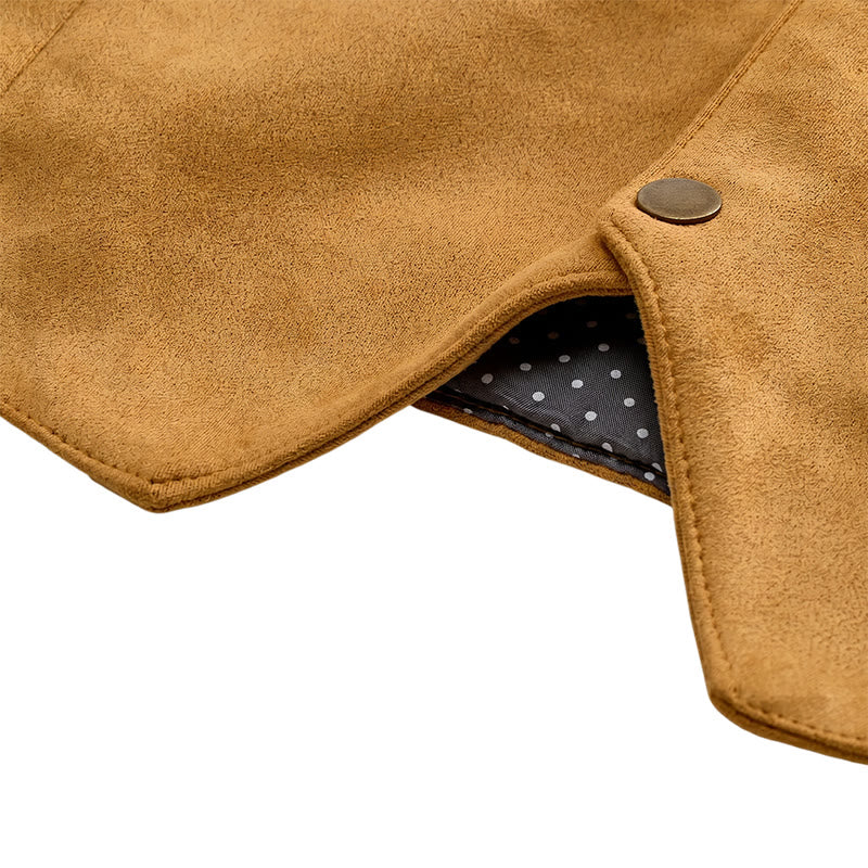 Lässige Herrenweste im Western-Wildleder-Look zum Layern - image 8