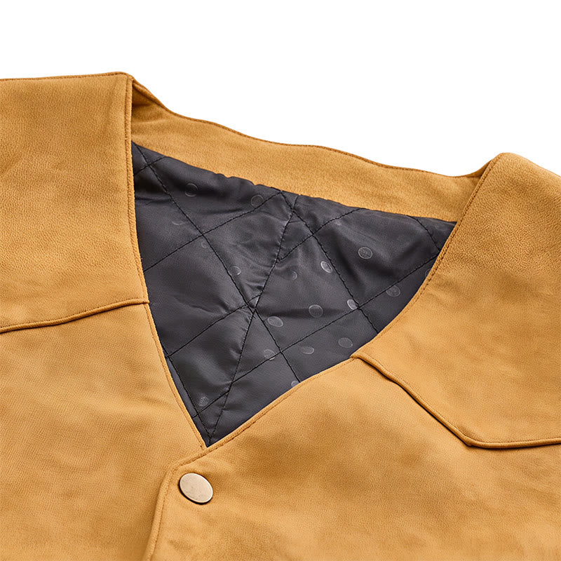 Lässige Herrenweste im Western-Wildleder-Look zum Layern - image 4
