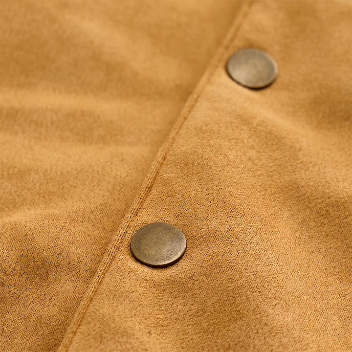 Lässige Herrenweste im Western-Wildleder-Look zum Layern - image 6