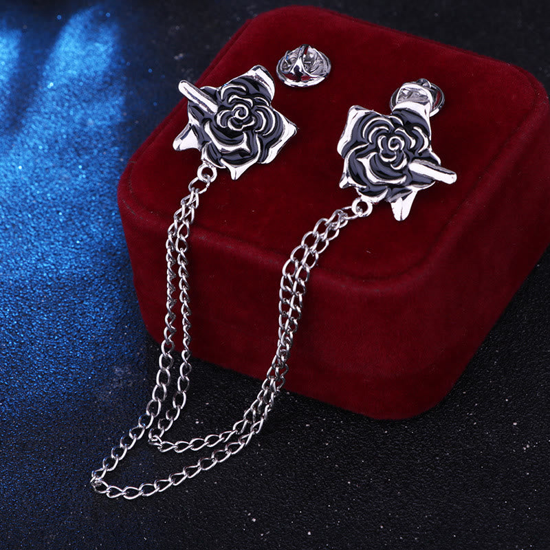 Rosendorn-Brosche im Gothic-Stil für Hemden - image 1