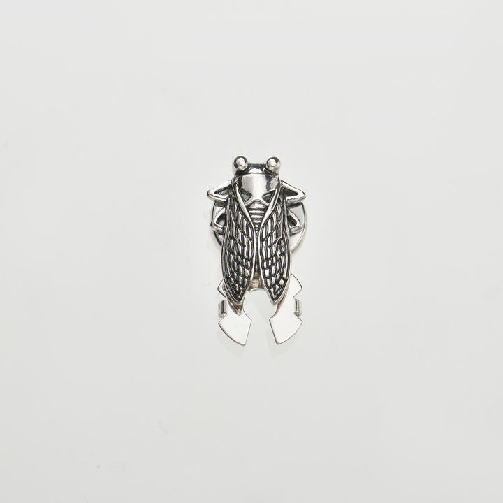 1 Paar Entomologen-Zikaden-Druckknopf-Hemdknopf-Abdeckungen - Silber - Stil Nr. 2 - image 5