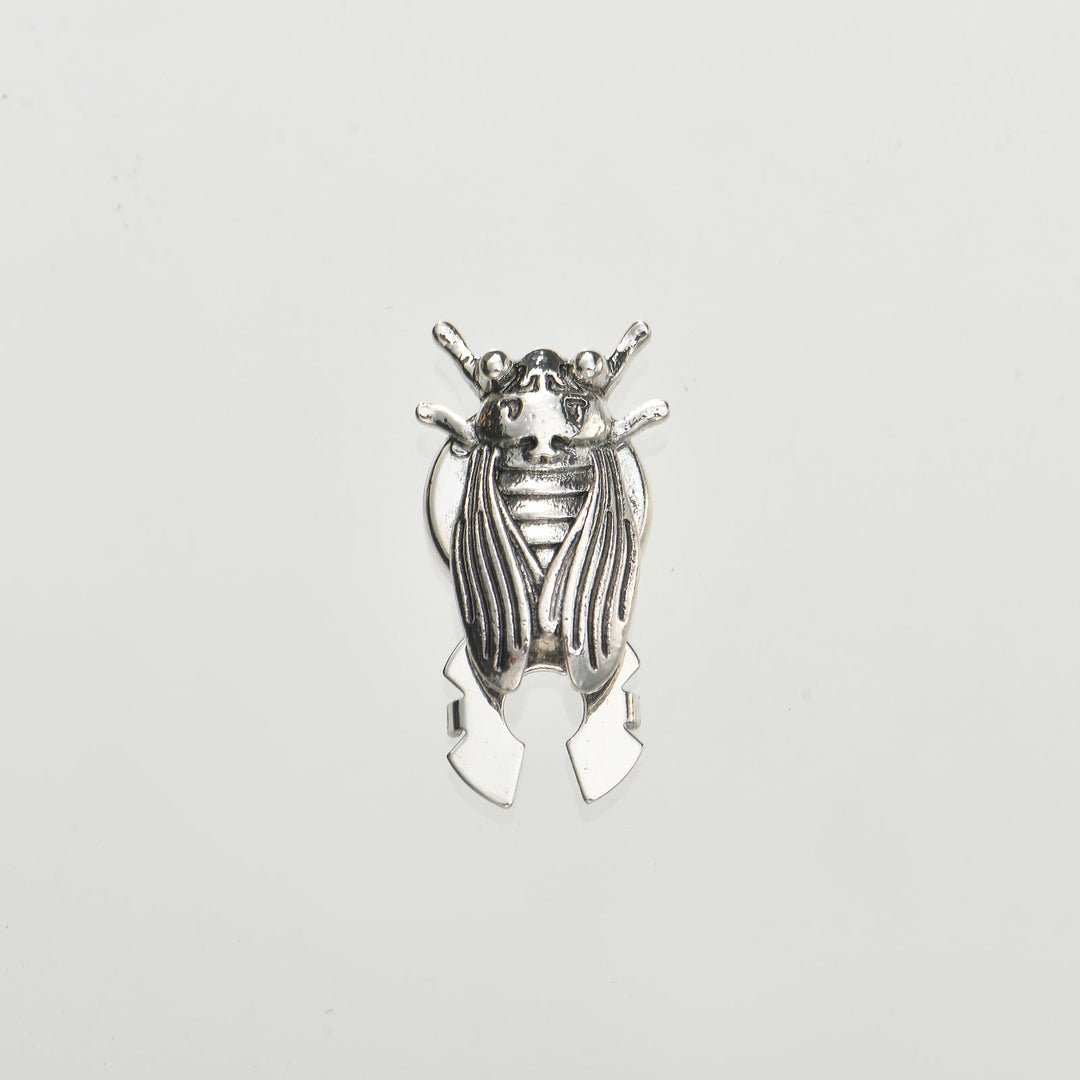1 Paar Entomologen-Zikaden-Druckknopf-Hemdknopf-Abdeckungen - Silber - Stil Nr. 1 - image 3