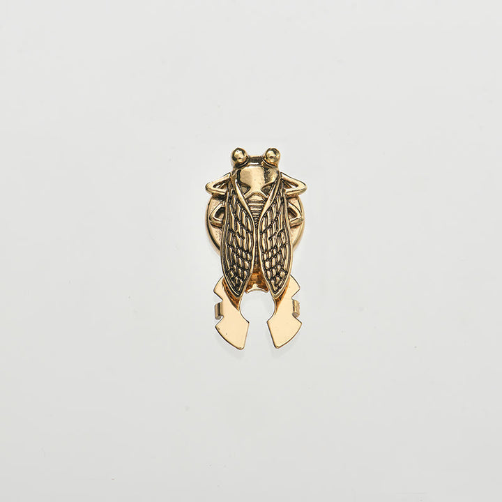1 Paar Entomologen-Zikaden-Druckknopf-Hemdknopf-Abdeckungen - Gold - Stil Nr. 2 - image 4