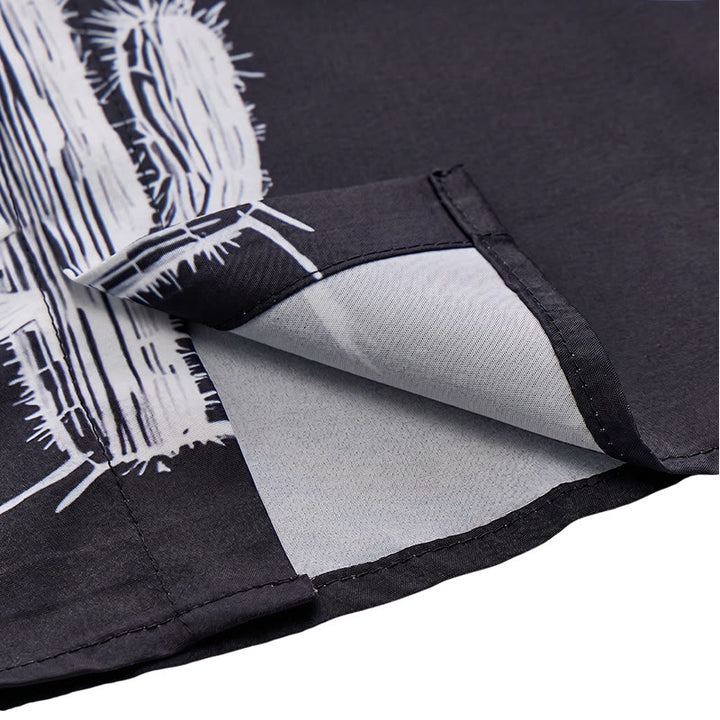 Hemd mit auffälligem Western-Motiv: Grafik mit Kaktus und Longhorn - image 7