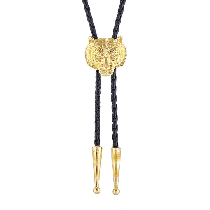 Bolotie aus Metall im Western-Retro-Stil mit Tigerkopf - image 9