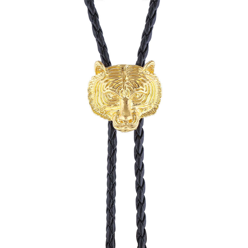 Bolotie aus Metall im Western-Retro-Stil mit Tigerkopf - image 8